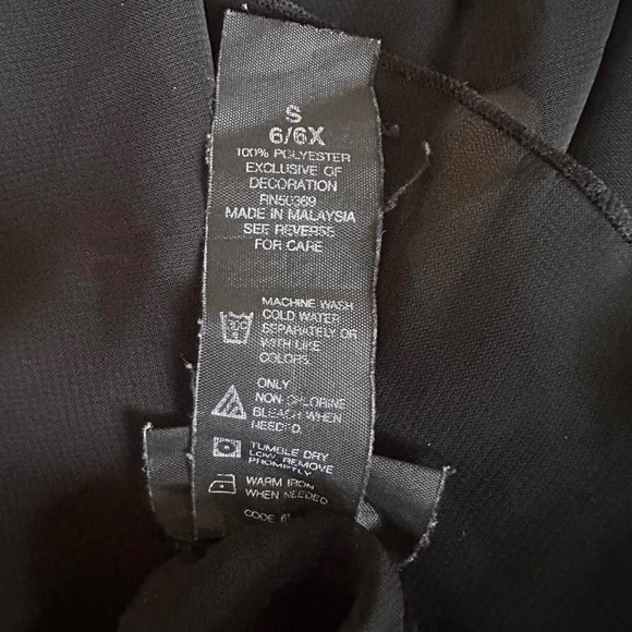 Danskin Freestyle Black Sheer Little Girls Skirt 6/6x - Picture 4 of 5